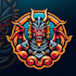 do make dragon, knight, samurai, sword, head, animal mascot logo design
