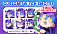 draw twitch emote, twitch animated emotes, sub badges