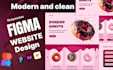 design figma landing page, saas website UI UX design
