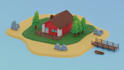 design 3d low poly environments and objects for games