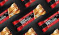 design protein bar and chocolate wrapper packaging