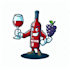do wine  , bar ,  mascot  , animal , logo design
