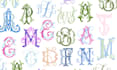custom watercolor monogram wedding crests