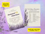 create a lavender theme wedding invitation for you