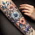 create a beautiful flower tattoo design for you