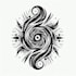 custom an abstract black tattoo design