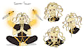 design your characters with expressions and extra poses