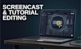 do online course video editing, webinar and screencast tutorial editing