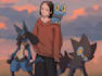 draw you as pokemon trainer with your team
