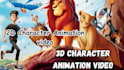 make  2d and 3d animated explainer, cartoon animation video
