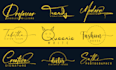 design 5 handwriting, cursive, script, signature logo
