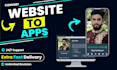 convert website to android app, webview, mobile app