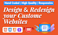 redesign website using HTML CSS bootstrap javascript