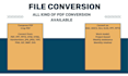 do all types of file conversion excel to PDF