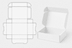 create box dieline template and packaging design in  24 hours