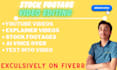 do professional video editing using stock footage