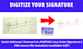 digitize handwritten signature into png
