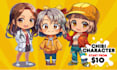 draw anime chibi character for profile, sttream and sticker