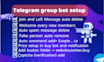 be setup telegram community bot in your crypto project