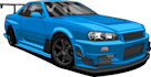 draw car vector illustration for tshirt design