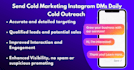 send cold marketing instagram dms for you, daily cold outreach dms