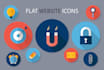 design awesome vector flat business icon