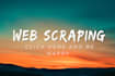 automate any repetitive task or web scraping data mining