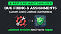 do java programming, debugging and java projects
