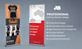 design a professional roll up banner or pull up banner
