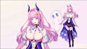 draw and rig 2d vtuber model, live2d rigging, 3d vtuber model, vtuber anime styl