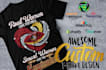 create a unique and custom t shirt design
