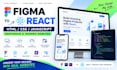 convert psd to html, figma to html, xd to html, react tailwindcss