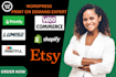 build print on demand wordpress website printful, printify, woocommerce store