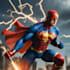 drawing custom superhero character in action