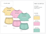 create womens wear tech pack and clothing collection