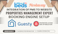 hostaway booking engine guesty integration to booking website beds24 vacation ai