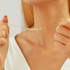 create a lifelike 3d render of your name necklace on a model