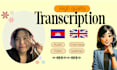 create subtitles in english or khmer for any video