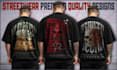 do custom edgy streetwear t shirt design and graphic design