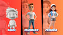 make cute 3d cartoon character model, and rendering