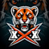 do danger animal x head mascot logo design