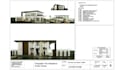 modern farmhouse architectural renderings design, draw plans