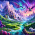 digitally paint fantasy landscape