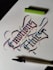 do calligraphy in modified fonts