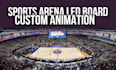 animate video ad for digital billboard, sports led display