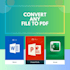 do convert any file example word excel powerpoint to PDF