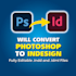 make your PDF to editable indesign file