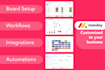 setup and customize monday for your company to make project management and CRM