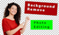 do photo background removal, transparent png