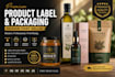 design print ready premium product label and packaging